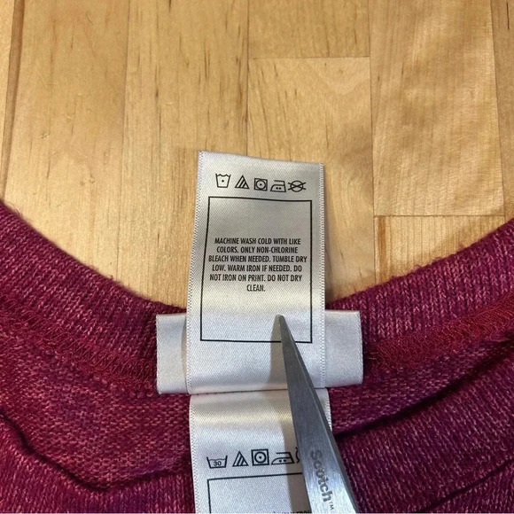 Disney Parks Maroon Sweater with Mickey & Minnie - Picture 4 of 9